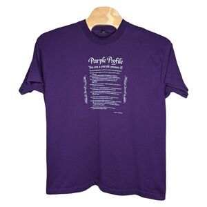 Vintage 1982 Purple Profile T Shirt‎ Size XXL 2XL Berenson Screen Stars USA